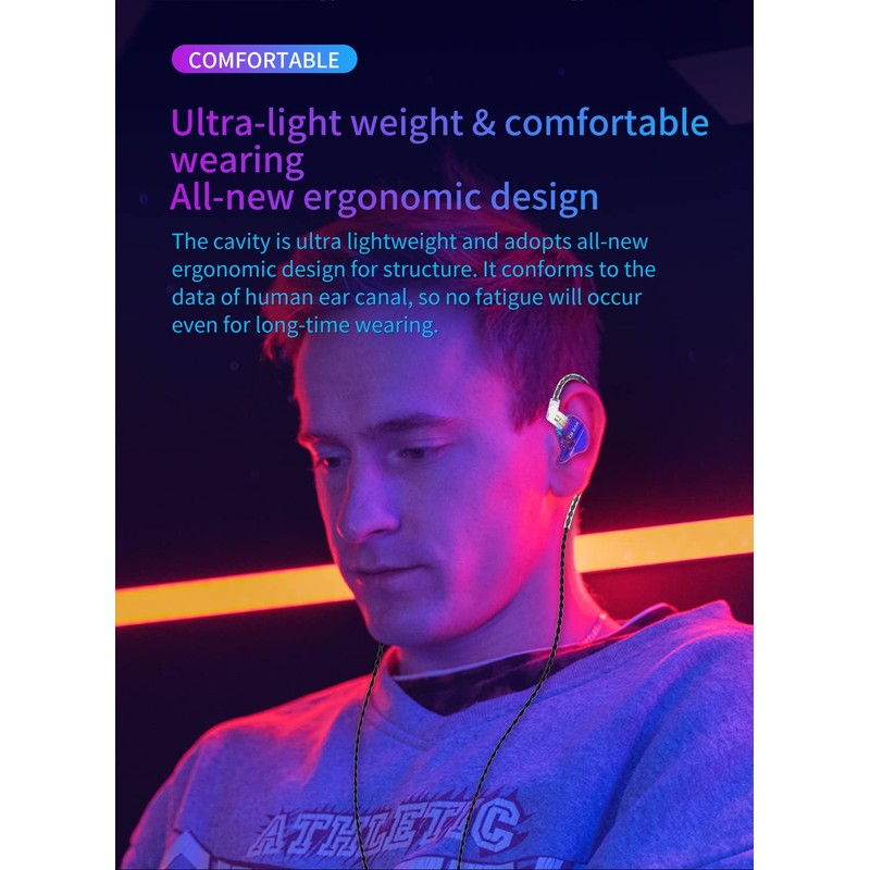 Yinyoo KBEAR Storm in-Ear Monitor, 1DD Wired Earphones Professional Wired