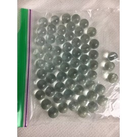 60 lot 9/16" clear round glass marble  Wedding Jewelry Floral Craft Vase filler