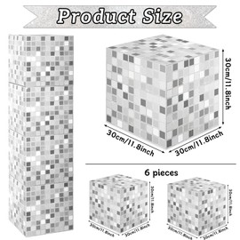 6 PCS Disco Party Decorations Box Silver Disco Theme Party Decor Retro 90s 80s Theme Party Decorations Glitter Disco Party Box Back to 70s Birthday Dance Party Supplies Disco Party Photo Booth Props