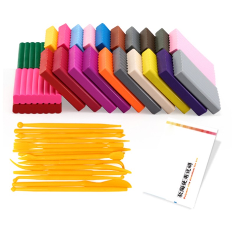 Kids Modeling Clay Vibrant 24 Colors Safe Soft Strong Plasticity