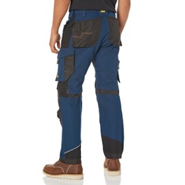 Snickers Workwear U621495044432 RuffWork Canvas Work Pants + Holster Pockets (Navy/Black) - 44/32
