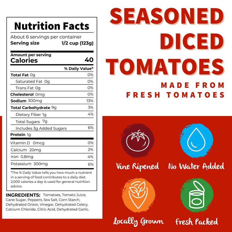 Dei Fratelli Seasoned Diced Tomatoes (28 oz. Cans, 6 pack)