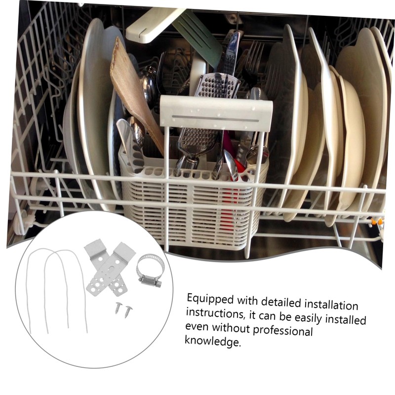 WOONEKY 5001dd4001a Dishwasher Mounting Brackets Stainless Steel Dishwasher Countertop Bracket
