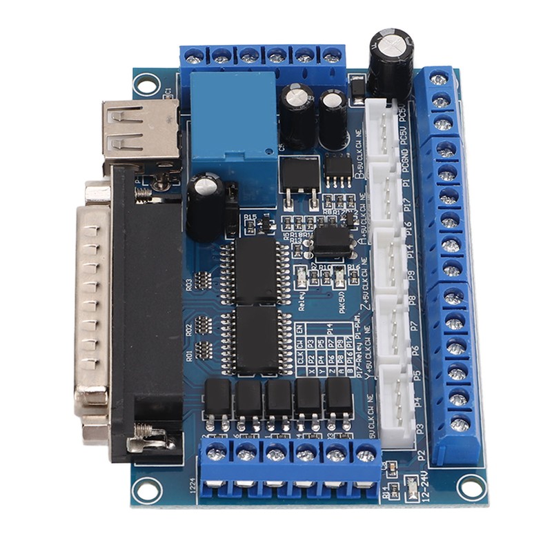 5 Axes Stepper Motor Driver Interface Board with Optocoupler Isolation