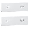 AKTECKE Shower Caddy Adhesive Replacement, No Drilling Transparent Adhesive Wall