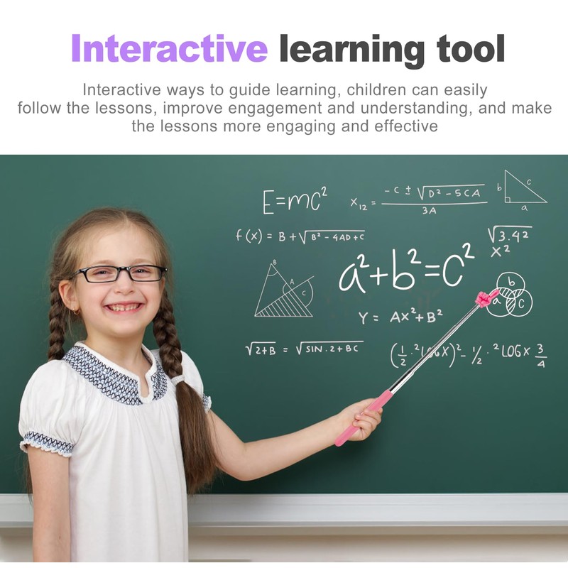 ZeriLion 3 Pack Telescoping Pointer for Teachers Classroom - Extendable