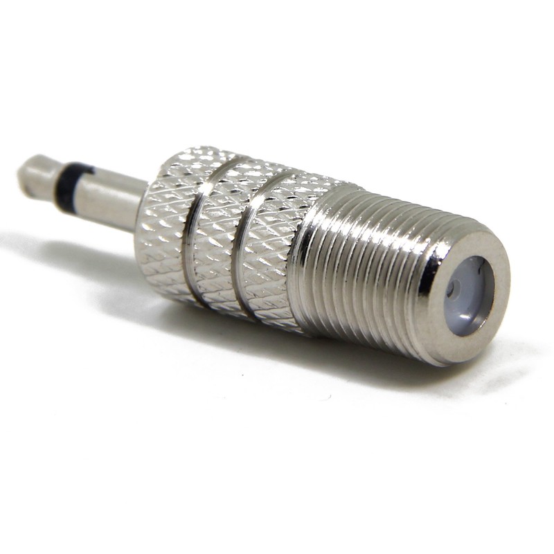 Ancable 2-Pack 3.5mm 1/8-inch Mono Male to F-Type Female Coaxial