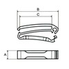 NIFCO STC Plastic Parts Tape Clip/Belt Clip/Tape Clip/Belt Clip STC38