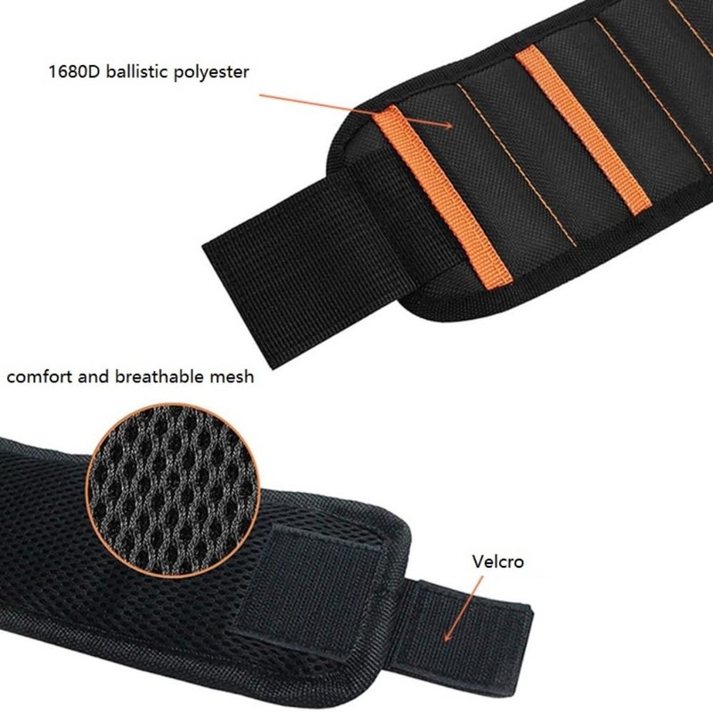 Fluox Fuya Magnetic Wristband for Tools with 15 Strong Magnets,