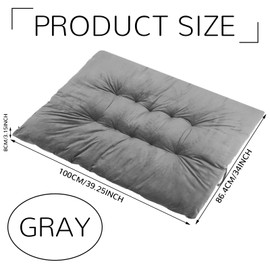 Threehoney College Dorm Headboard Twin XL Velvet Ultra Thick Cushion Tufted Headboard with Wall Hooks for College Dorm Room Bed Decor, 39.25" x 34" x 3.15"(Elegant Color)