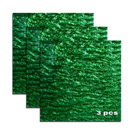 TOEPODO Pearlescent Ripple Cast Acrylic Sheets 1/8 Thick for Laser Cutting Plexiglass Sheets for Art Design Crafting DIY Home Decore Festival Ornaments (3, Emerald Green, 12x12 Inch)