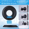 Dreyoo Metal Tub Spout Cover Ring with Foam Gasket, Black