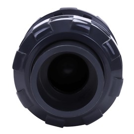 DERNORD 1-1/4" UPVC True Union Ball Check Valve with Full Port, EPDM Seals, Rated at 200 PSI, 1-1/4 Inch Socket