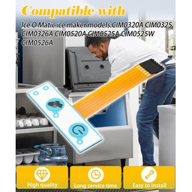 9101394-01 for Ice O Matic Switch Remote User,Compatible with CIM0320A,CIM0325A,CIM0326A,CIM0520A,CIM0525A,CIM0525W,CIM0526A