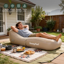 SUNNYFEEL Inflatable Lounge Chair with Built-in Pump