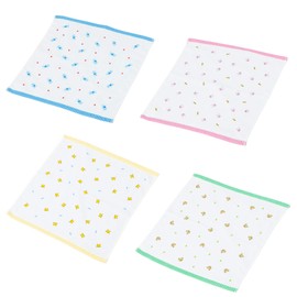 Nishikawa TT39002005M Hand Towels, Set of 4, Assorted Colors, Patterns, Gauze & Pile, Thin, Quick Drying, Lightweight, Senshu Animal Pattern, Made in Japan