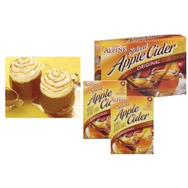 Spiced Hot Apple Cider Instant Mix Packets Alpine Original Apple Flavor 10 Beverage Pouches