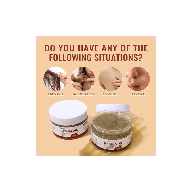 Aceite de Batana para el cabello, puro y natural, crudo