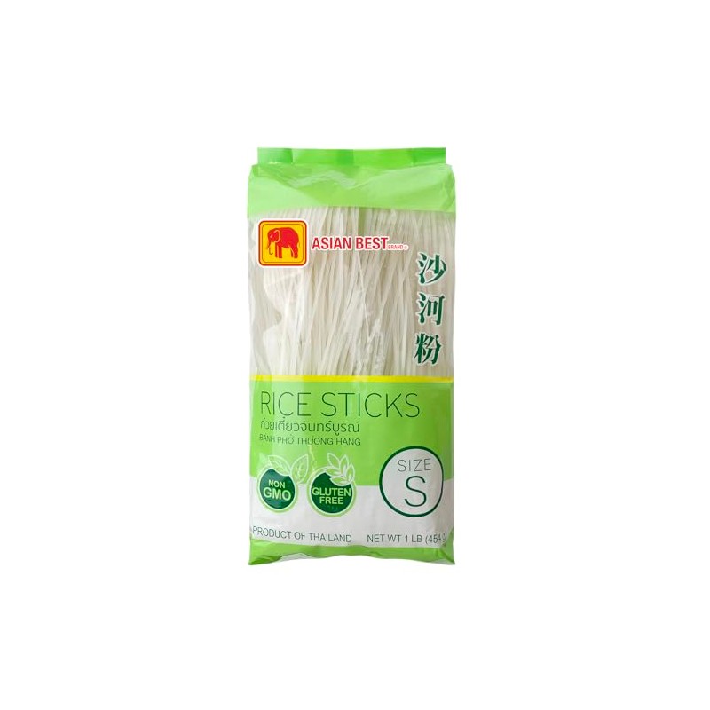 Asian Best Premium Rice Stick Noodle, Non GMO, Gluten Free,