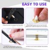 Swpeet 6Pcs 3 Sizes 13mm/20mm/28mm Clock Movement Mechanism Kit, 6