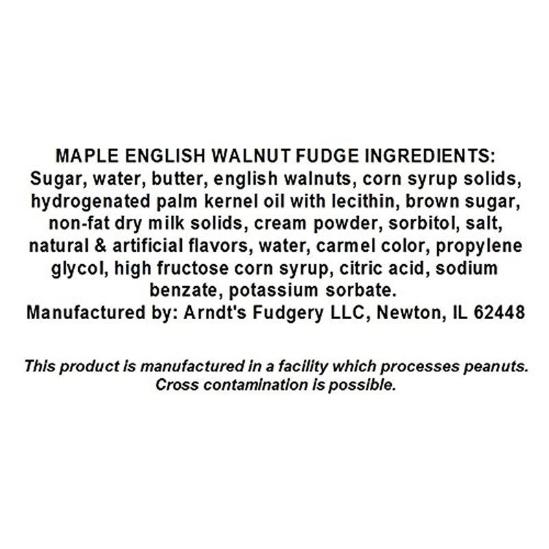 Home Made Creamy Maple English Walnut Fudge - 12 OZ