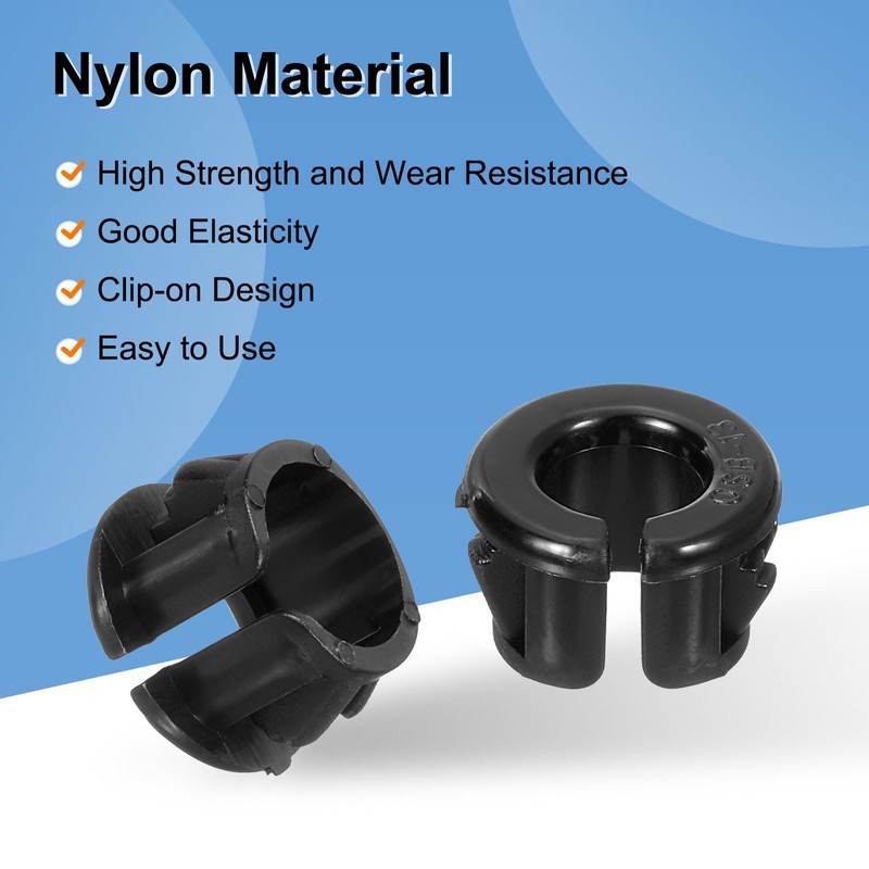 sourcing map 28 Pcs Cable Snap Bushing Grommet, 1/2" Mounting