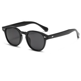 Ridering Women Men Round Sunglasses, Retro Womens Trendy Style Classic Round Sunglasses Small Lens UV Protection Sunglasses