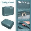 Somago Packing Cubes 6 Set Compression Space Saving Organizers for