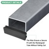 M METERXITY 20pcs Tube End Caps 3 x 1" Plastic