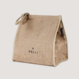 Pelli Big Break JUTE Insulated Lunch Bag, Natural