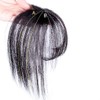 Invisible Human Hair Toppers For Women 3D Air Bangs Hair