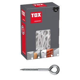 TOX Eyebolt Eye 8x80 mm, 10 Pieces, 057101041