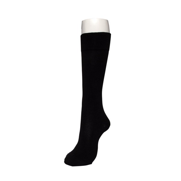 No Elastic Black High Socks For People Who Worry About Itchy And Blurred Rubber Marks M 22-24cm Organic Cotton