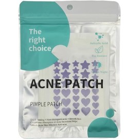 The Right Choice Parches hidrocoloides para cubrir granos e imperfecciones, calcomanías con ácido salicílico, aceite de árbol (Morado)