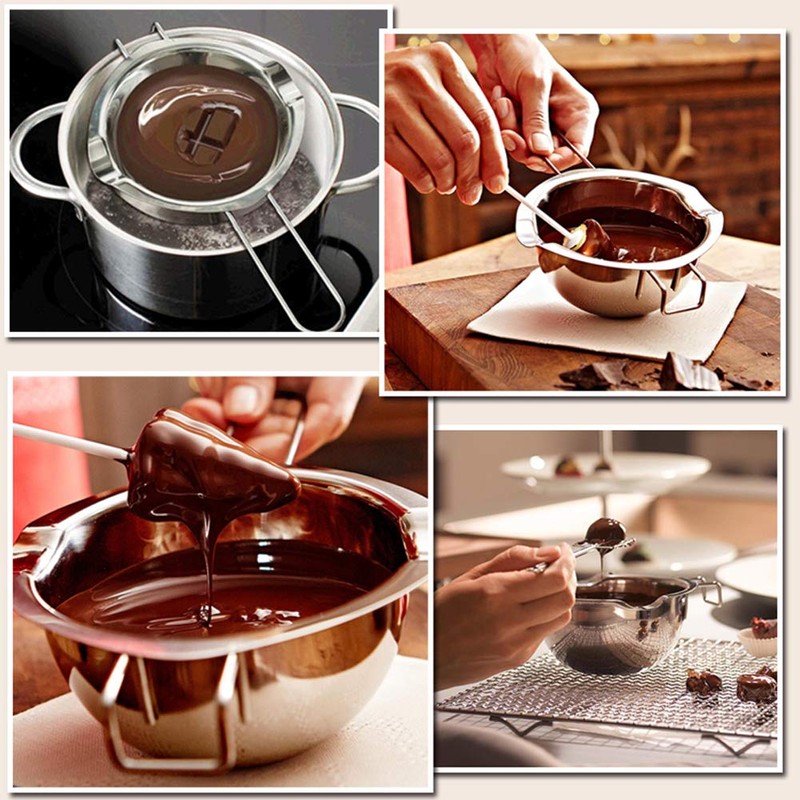 Double Boiler Stainless Steel Pot for Melting Chocolate, Candy and