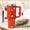MOQRUAO Christmas Tumbler with Handle 40oz, Christmas Cup 40 oz