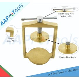 AAProTools High Grade Dental Denture Upper & Lower Flask with Brass Flask Press Compress Lab Professional Dental Laboratory Bronze Denture- Premium