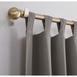 Sun Zero Easton Blackout Tab Top Curtain Panel, 40" x 95", Gray