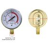 SÜA - Low-Pressure Gauge for Heavy-Duty Acetylene/Propane Regulators 0-30 psi
