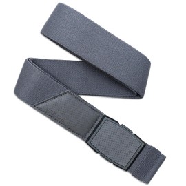 Arcade Experience Elevation Unisex Belt, Heavy Duty Elastic Webbing, Non-Metal Travel Friendly Buckle, Charcoal