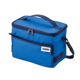 THERMOS Soft Cooler, 5L Blue RFD-005 BL, Cooler Bag, 5-Layer Insulation Structure, Foldable and Compact, Water-Repellent Fabric, Box Type