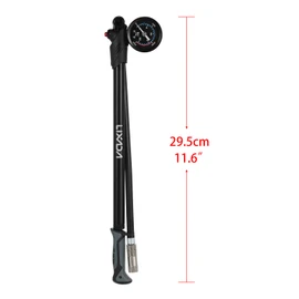 Lixada Bike Air Shock Pump with Pressure Gauge 300PSI High Pressure Bike Tire Inflator Pump for Bicycle Fork and Rear Suspension