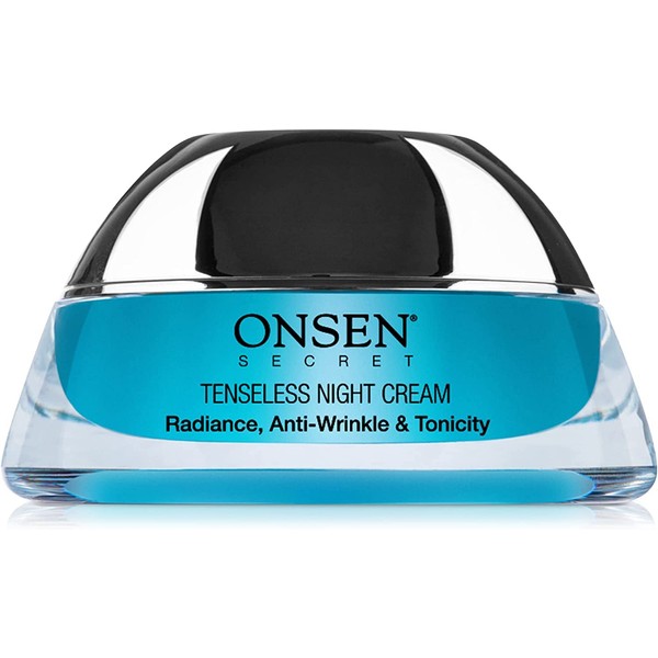 Onsen Secret Wrinkle Repair Tenseless Night Face Cream – Dermatologist Recommended Anti-Wrinkle, Radiance and Tonicity Cream – Anti Aging Ultra Boost Facial Cream for Dry Skin & Age Spots 50ml