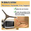 2 Pcs WB06X10584 Microwave Turntable Tray Support Kit, Replace for