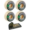 56mm Spitfire Wheels Formula Four Conical White w/Green & Black