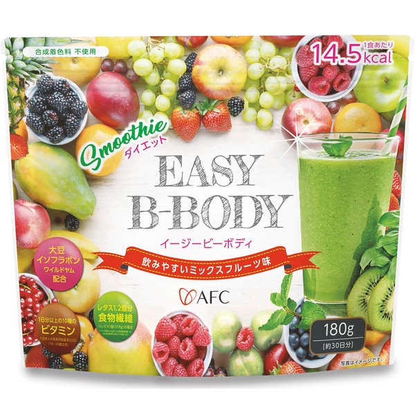 AFC EASY B-BODY 6.3 oz (180 g) (30 Day Supply) Easy Bee Body Replacement Smoothie Vitamins Dietary Fiber Vegetables Soy Isoflavone afc