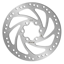 BUCKLOS 140mm 160mm 180mm 203mm MTB Disc Brake Rotor with 6 Bolts, Bicycle Brakes Stainless Steel Rotors M5 Screws, Opposite Hole Distance 44mm, fit Mountain Road Bikes MTB BMX