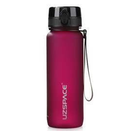 UZSPACE Tritan Water Bottle - 350 ml & 500 ml & 650 ml & 1000 ml - BPA Free - Ideal Sports Bottle - Fast Water Flow - Sports, Water, Bicycle, red, 800ml