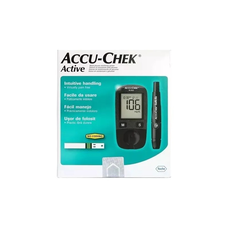 Tiras Reactivas Accu Chek Active Caja 50und Color Blanco
