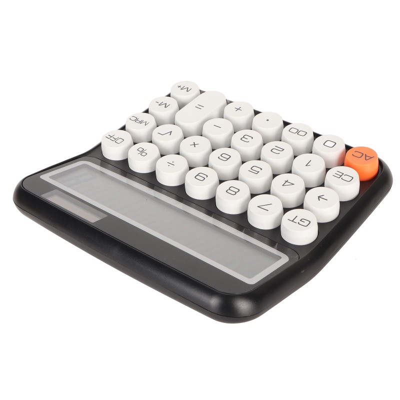12 Digit Calculator Round Button LCD Display Calculator Detachable Auto